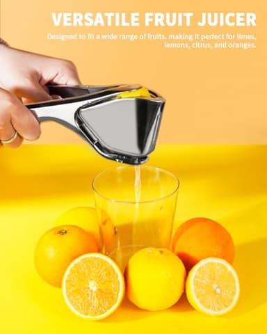 Bagrox Lemon Squeezer, Stainless Steel Lemon Juicer, Manual Juicer for Lemon Citrus Lime Orange, Handheld citrus Squeezer - Image 4