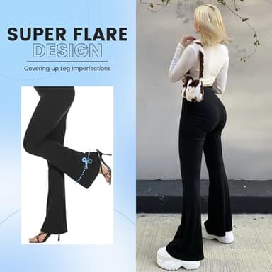 High Waisted Leggings for Women - Soft Athletic Tummy Control Pants for Running Cycling Yoga Workout - Image 3