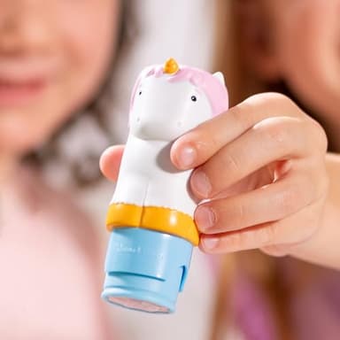 Melissa & Doug Sticker Wow!™ 24-Page Activity Pad and Sticker Stamper, 300 Stickers, Arts and Crafts Fidget Toy Collectible Character – Unicorn Creative Play Travel Toy for Girls and Boys 3+ - Image 9