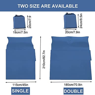 Sleeping Bag Liner Portable Travel Camping Sheets Lightweight and Compact Sleeping Sack Sheets for Adults Comfortable Liners for Traveling Hotel Camping Picnic Hostels Backpacking - Image 7