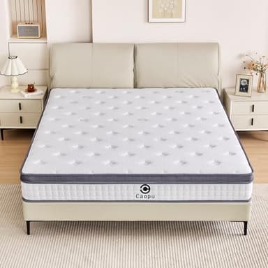 Full Size Mattress, 10 inch Hybrid Mattress in a Box, Medium Firm, Pressure Relief & Motion Isolation, Gel Memory Foam Pocket Springs, CertiPUR US Certified, 365 Nights Trial - Image 8