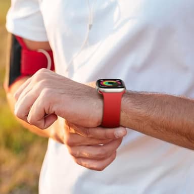 Lenrao Compatible with iWatch Bands for Women, Breathable Sport Silicone Adjustable Wristband Compatible with Apple Watch Bands for Men/for iWatch Series 11/10/9/8/7/6/5/4/3/2/1 SE Ultra - Image 5