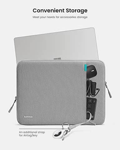 tomtoc 360° Protective Laptop Sleeve for 13.5-14.4 Inch Surface Laptop Studio/6/5/4/3, Surface Book, Water-Resistant Laptop Case for Acer Aspire/Swift 14, ASUS Vivobook/Zenbook 14, Jumper EZbook X3 - Image 5