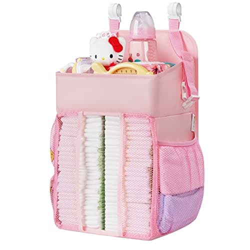 Maliton Hanging Diaper Caddy Nursery Caddy Organizer for Playard, Wall or Crib, Diaper Stacker with Baby Essentials Storage - Image 1