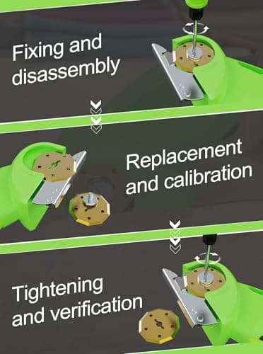 Virsin 4V 2000mAh Cordless Cardboard Cutter, Electric Scissors for Cardboard with 2 Titanium Blades,LED & Safety Lock,Max Cutting1/4",Rotary Cutter for Fabric,Gifts for Men&Women - Green - Image 8