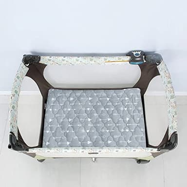 Pack and Play Mattress Protector Sheets Fitted Waterproof Pack and Play Mattress Pad Cover, Compatible with Graco Pack n Play & Dream On Me & Pamo Babe, Playpen/Playard Sheet, Gray Arrow, 39" x 27" - Image 5