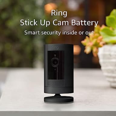 Ring Stick Up Cam Battery | Weather-Resistant Outdoor Camera, Live View, Color Night Vision, Two-way Talk, Motion alerts, Works with Alexa | Black - Image 6