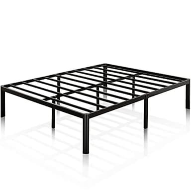 ZINUS Van 16 Inch Metal Platform Bed Frame, Steel Slat Support, No Box Spring Needed, Easy Assembly, Black, Queen - Image 9