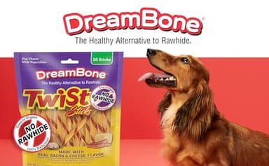 Dreambone Twist Sticks with Real Bacon and Cheese Flavor 50 Count, Rawhide-Free Chews for Dogs (3 Pack) - Image 5