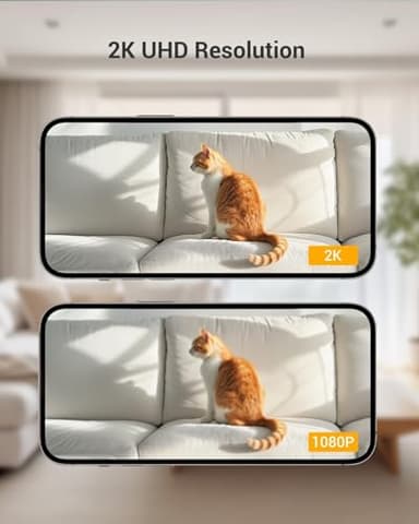 BoyKeep Indoor Camera - 2K Pet Camera, 5G/2.4GHz WiFi Cam for Baby Monitor with Phone App, 360° Pan & Tilt, 2-Way Audio, Color Night Vision, New for 2025 with 12s Free Cloud Storage - Image 4