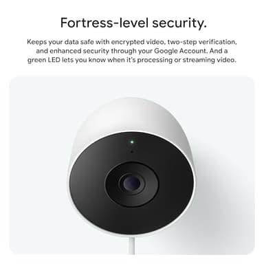Google Nest Cam Outdoor (Wired, 2nd Gen) - Security Camera with 2K Video and Gemini, Night Vision, 2-Way Audio - Works with Google Home - 2025 Model - Snow - Image 11