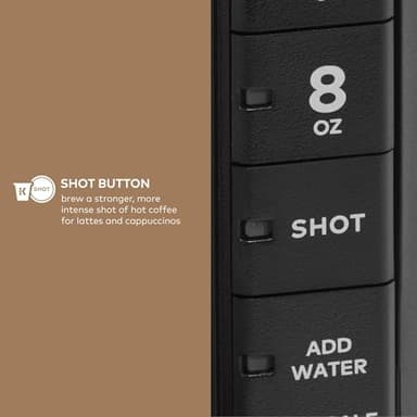 Keurig K-Café Barista Bar Single Serve Coffee Maker and Frother, with 3 Brew Sizes, Hot and Cold Coffee Capabilities, 2oz Coffee Shot Button, Black - Image 9