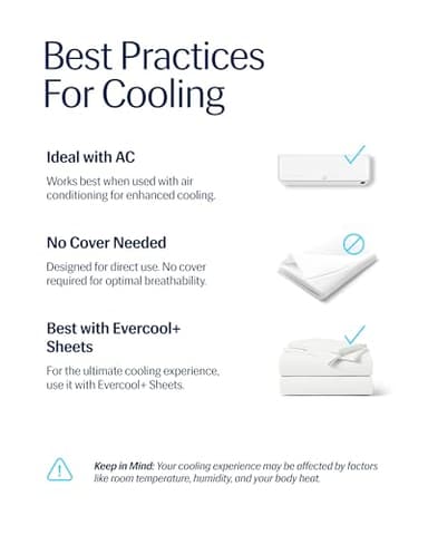 REST® Evercool® Cooling Comforter, King/Cali King, Blanket for Hot Sleepers, All Season Bedding to Keep Cool for Night Sweats, Breathable Lightweight Duvet, 106x90 Inches, Arctic White - Image 7