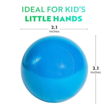 Playz Soft Plastic Mini Ball Pit Balls 50 Count - w/ 8 Vibrant Colors - Crush Proof, No Sharp Edges, Non Toxic, Phthalate & BPA Free for Baby Toddler Ball Pit, Play Tents & Tunnels Indoor & Outdoor - Image 3