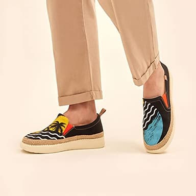 UIN Men's Art Painted Loafers Slip On Casual Travel Shoes Lightweight Comfort Walking Fashion Sneaker Tarragona Ⅰ Chase The Sunset 2 (9) - Image 4