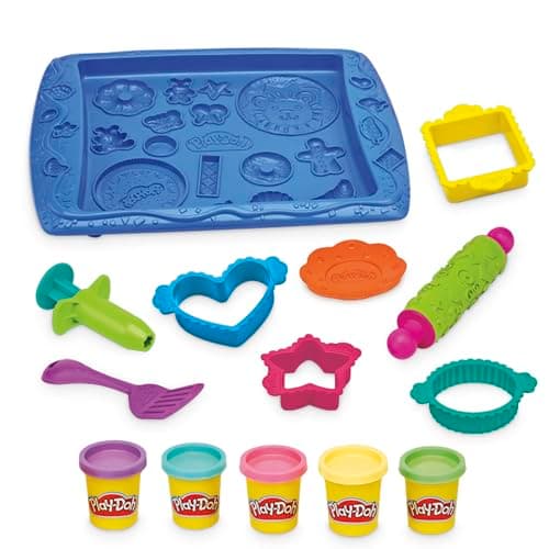 Play-Doh Kitchen Creations Cookie Creations Playset, Kids Arts & Crafts Set, Preschool Play Food Toys, Easter Gifts for Girls & Boys, Ages 3+ (Amazon Exclusive) - Image 1