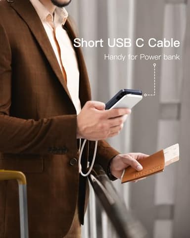 CONMDEX USB to USB C Cable [2ft, 2-Pack] 10Gbps USB 3.1 Gen 2 USB A to USB C Data Transfer Cord, 3A Fast Charging Type C Cable for iPhone 17 16 Pro Max Samsung Galaxy S25 S24, Orange - Image 5