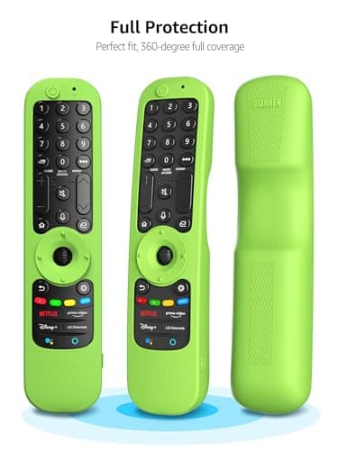 (Glow-Green) Shockproof Case for LG AN-MR21GA / AN-MR21GC 2021 Remote Control, Anti-Slip Protective Cover for LG MR22GA MR22GN Magic Remote 2022 Case Sleeve Holder Protector Skin - Image 5
