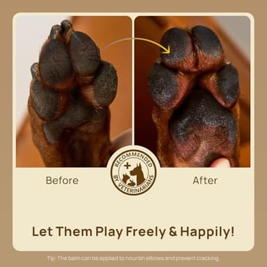 HICC PET Dog Paw Balm 0.21 oz for Dogs & Cats, Soothing Paw Balm Dogs Lick Safe, Moisturizing and Healing Dry Cracked Paws Cat Paw Balm, All-Natural Paw Wax for Dogs, Improves Rough Paws Relieves Odor - Image 8