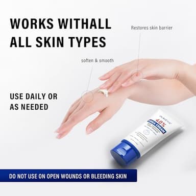 OUKEYA Urea Cream 40 Percent Tube 3 Oz, Foot & Hand Cream for Dry Cracked, 40 per Urea Lotion for Feet Maximum Strength - Image 8