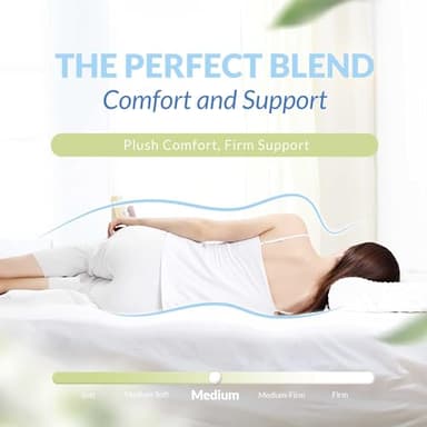 Neo Sleep 8 Inch Twin Cooling Gel Green Tea Medium Firm Memory Foam Mattress Pressure Relieving CertiPUR-US Certified Convenient Mattress in a Box Fiberglass Free (Twin, 8 in) - Image 3