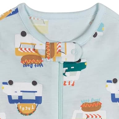 Onesies Brand Baby Boy's 4-Pack Sleep 'N Play Footies, Snack Bar, 0 Months - Image 5