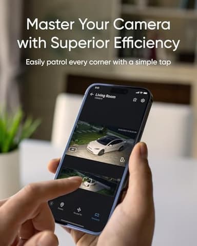 eufy Security Floodlight Camera E30, Security Camera Outdoor, 360° Pan and Tilt, AI Detection and Tracking, 2K Video, 2.4GHz Wi-Fi, 2,000 Lumens, Custom Voice and Light Alerts, 24/7 Recording - Image 3