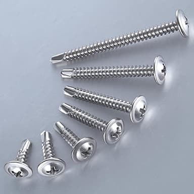 Wensilon（300pcs）#8×3/4”for Sheet Metal Self-Tapping Screws 410 Stainless Steel Truss Head High-Strength Quick Tapping Screws - Image 6