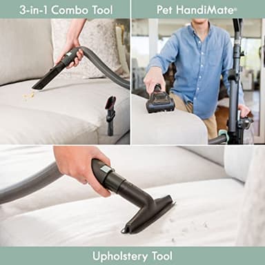 Kenmore DU1275 Bagless Upright Vacuum Lightweight Carpet Cleaner with 4 Height Adjustment, Hair Eliminator brushroll, Pet HandiMate & 2 Cleaning Tools - Image 7