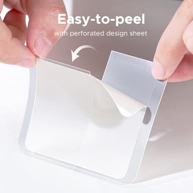 TKTK Large Pimple Patches, 60 mm XL Acne Patches, Big Hydrocolloid Bandages for Body, Face, Forehead, Chin, Neck Zit Breakouts, Hydrocolloid Patch (Square, Strip, Dot 5 Sizes 62 Count) - Image 8