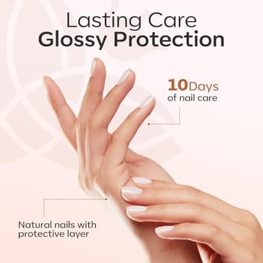 modelones Nail Strengthener, Milky White Nail Polish Natural Nail Concealer Foundation Air Dry Nail Growth Polish for Damaged Nails Imperfection Masking Gifts for Women 15ml - Image 8