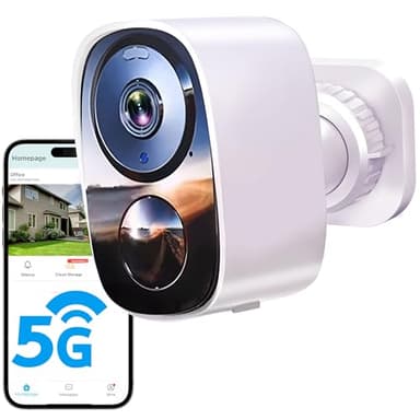 2025 Upgraded 2K Security Cameras Wireless Outdoor, Free Cloud Storage & Local SD Card Support, 1-6 Months Battery Life, Waterproof, 2-Way Talk, AI Motion Detection Spotlight Siren Alarm Camera - Image 1