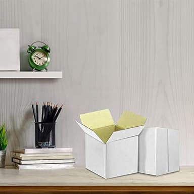 PETAFLOP 5x5x5 Shipping Boxes, Small White Corrugated Cardboard Box for Mailing, 25 Pack - Image 2
