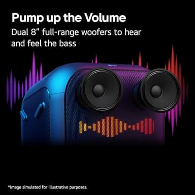 LG XL9T XBOOM Portable Tower Speaker with Pixel LED Lighting - Image 10