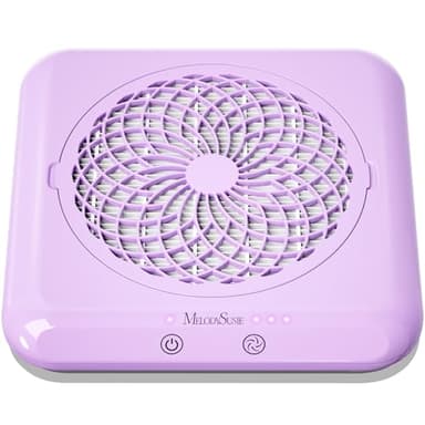 MelodySusie Nail Dust Collector,SproF Professional 4500 RPM Nail Vacuum Fan Vent Dust Collector with 3 Suction,Touch Control,Powerful Suction Nail Tech Tools Manicure Accessories for Nail Salon,Home - Image 1