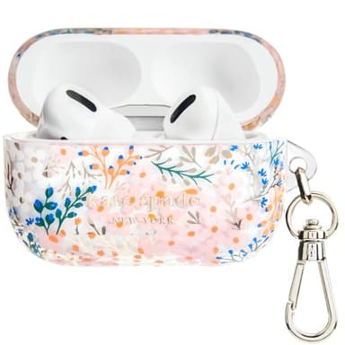 kate spade new york AirPods Pro Protective Case with Keychain Ring - Multi Floral Rose, Compatible with AirPods Pro 2nd / 1st Generation - Image 1