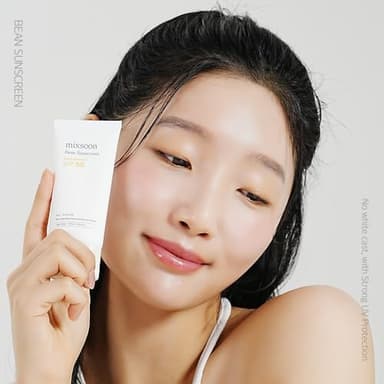 mixsoon Bean Sunscreen 1.69 Fl. Oz. / 50ml SPF 50 Airy Texture Type Lightweight No White Cast For Face Korean Glass Skin Care - Image 2