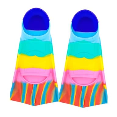 Swimming Training Fins,Kids Swim Fins,Comfortable Swimming Flippers Suitable for Children,Beginners,Girls,Boys,Adults (2C-ZAAmericanBlue, S) - Image 9