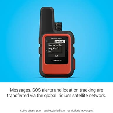 Garmin inReach Mini 2, Lightweight and Compact Satellite Communicator, Hiking Handheld, Orange - 010-02602-00 - Image 9