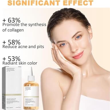 Glycolic Acid Toning Solution, Glycolic Acid 7% Toner, Glycolic Sour 7% Toning, KeepThe Skin Moist, Exfoliating Serum for Face, Facial Exfoliation Astringe Pores (240ML/8.0 Fl Oz) - Image 3