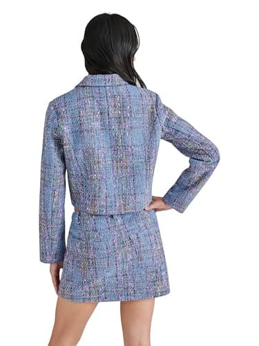 Steve Madden Apparel Women's Seraphine Blazer, Blue Multi - Image 4