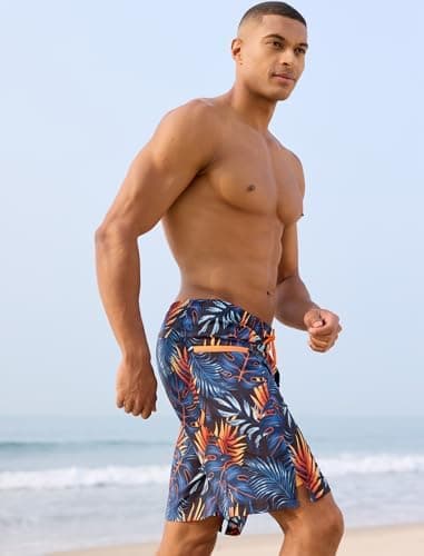 APTRO 2 in 1 Men's Swim Trunks 9" with Zipper Pockets Bathing Suit Built-in Board Shorts Swimwear Long Shorts - Image 5