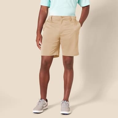 Amazon Essentials Men's Slim-Fit Stretch Golf Short, Khaki Brown, 36 - Image 5