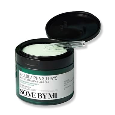 SOME BY MI AHA BHA PHA 30 Days Miracle Truecica Clear Pad – 70 Pads – Korean Exfoliating Centella Face Toner Pads – Gently Clears Impurities, Refines Pores & Smooths Skin Texture – Korean Skin Care - Image 1