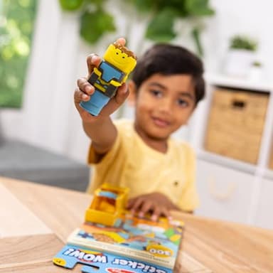 Melissa & Doug Sticker Wow!™ Bulldozer Bundle: 24-Page Activity Book, Refillable Sticker Stamper, Mini Pad, 500 Stickers, Arts and Crafts for Kids Ages 3+ - Image 2