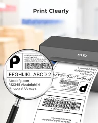 Nelko Genuine 4x6 Direct Thermal Shipping Label 500 Labels/1 Stacks, 4x6 Thermal Labels for Nelko PL70E Shipping Label Printer, Perforated and Strong Adhesive, Commercial Grade - Image 4