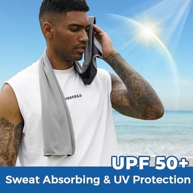 Sukeen Cooling Towels 6 Pack (40"x12"), Cooling Towels for Neck and Face, Quick Dry Sport Camping Cooling Towel, Cold Towel for Hot Weather - Image 4