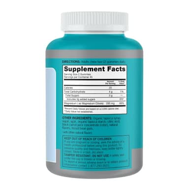 Qunol Magnesium Gummies for Adults, 200mg Elemental Magnesium (from 1,750mg Magnesium Citrate), High Absorption Magnesium Supplement, Supports Nerve, Bone and Muscle Health, Vegetarian, 90 Count - Image 9