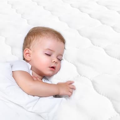 Bassinet Mattress Pad Cover Waterproof, Fits 19" x 33" Baby Delight, YADAQE, KoolaBaby, Angelbliss, Cowiewie, Maxi COSI, Dream On Me Skylar/Lotus and BabyBond Bedside, Ultra Soft, 2 Pack - Image 5