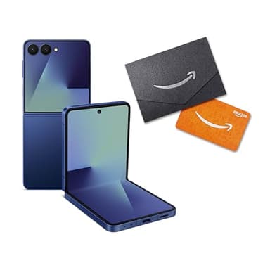 Samsung Galaxy Z Flip7 Cell Phone + Gift Card, 512GB AI Smartphone, Unlocked Android, Long Battery Life, 2025, US 1 Yr Manufacturer Warranty, Blue Shadow - Image 2